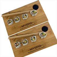 Sushi Board set of Two with Chopsticks